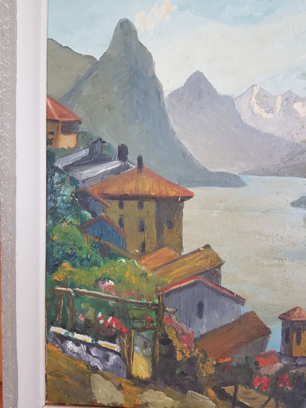 Dipinti: Bilder Gandria 1965  M.Ficher – Usato da Biel / bienne venduto da Sarouch9 1