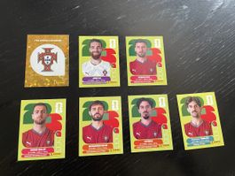 Panini World Cup 2026 - Lot 7 Stickers Portugal (avec Écusso