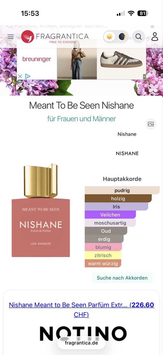 Nishane Parfum & Eau de Toilette: Nishane "Meant To Be Seen" Extrait , 2 ml – Gebraucht aus Sursee von nst_czk2 1