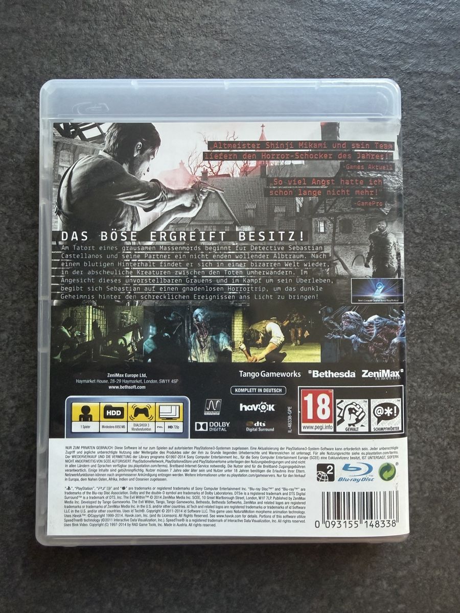 Sony Jeux: The Evil Within PS3 – D'occasion à Zürich par cENS0R 1