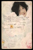 Raphael Kirchner: Hübsche Frau mit osta