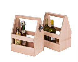 Flaschenträger aus Holz