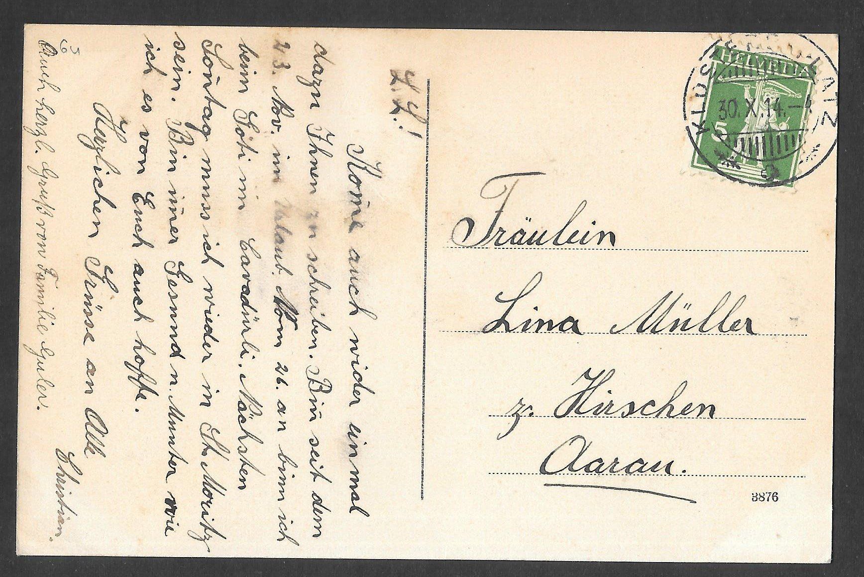 Cartes postales: Klosters Teilansicht mit Silvrettagletscher – D'occasion à Olten par clotaldi 1