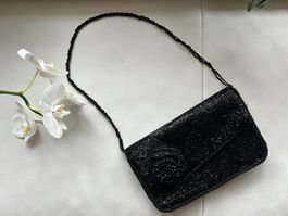 Beaded black handbag