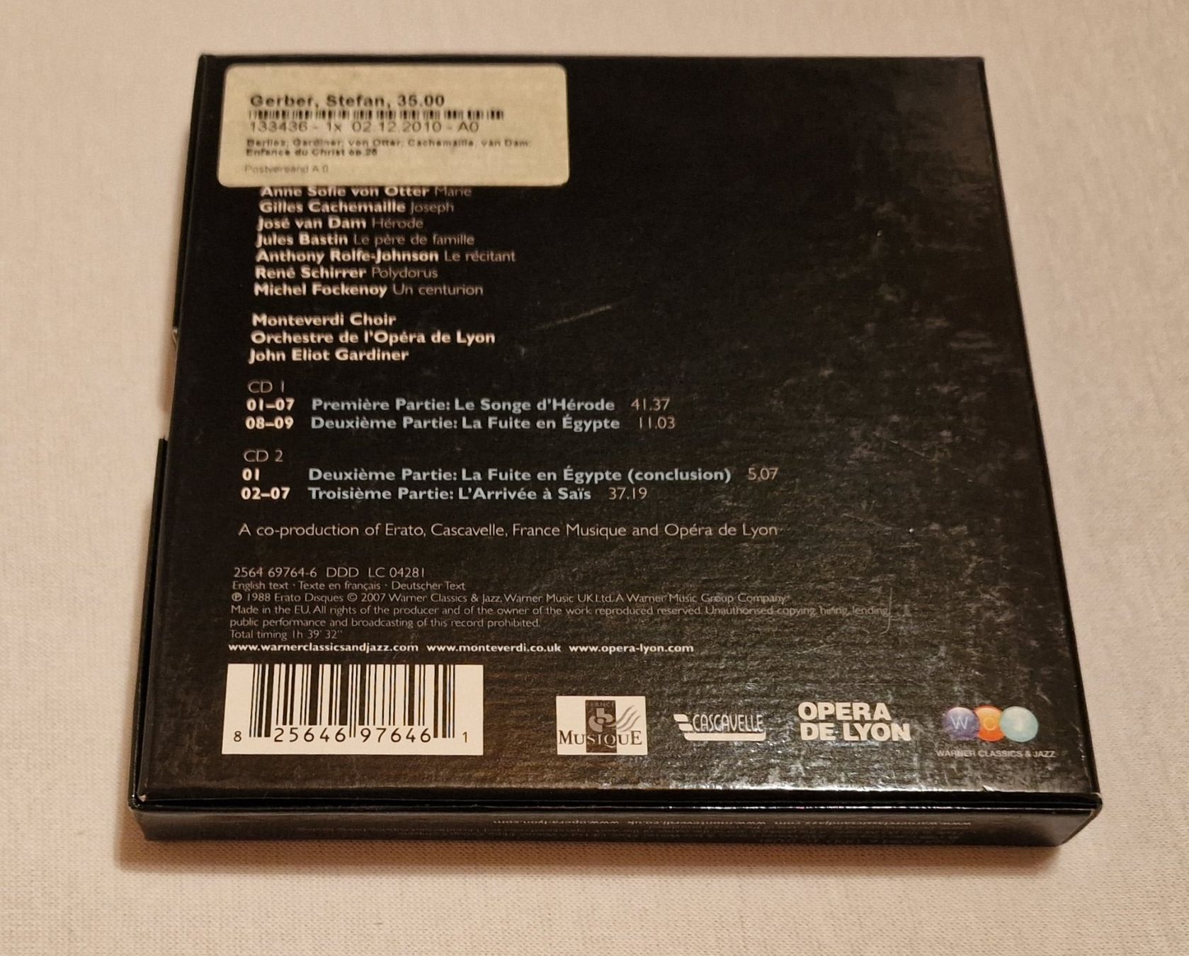 CD: Berlioz:   L' Enfance du Christ  -  2CDs – Usato da Röthenbach i. E. venduto da Heureka5 1