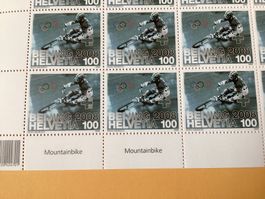 20x Fr. 1.- Briefmarken Frankatur Mountainbike Olymp. Spiele