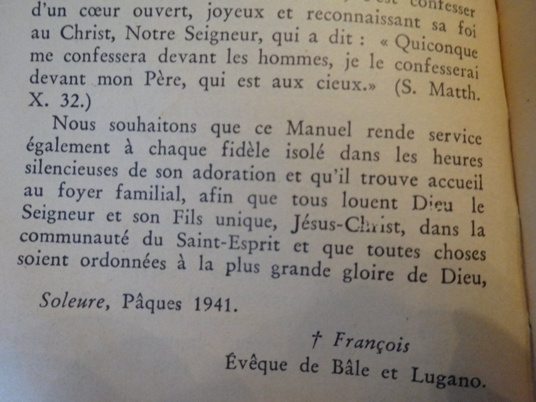 Livres: Manuel paroissial - 1941 – D'occasion à Biel/Bienne par milamila02 1