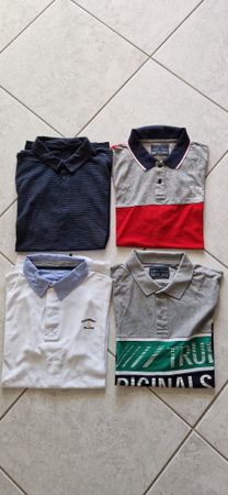 4 Polo-Shirts kuzrarm in Grösse L/XL