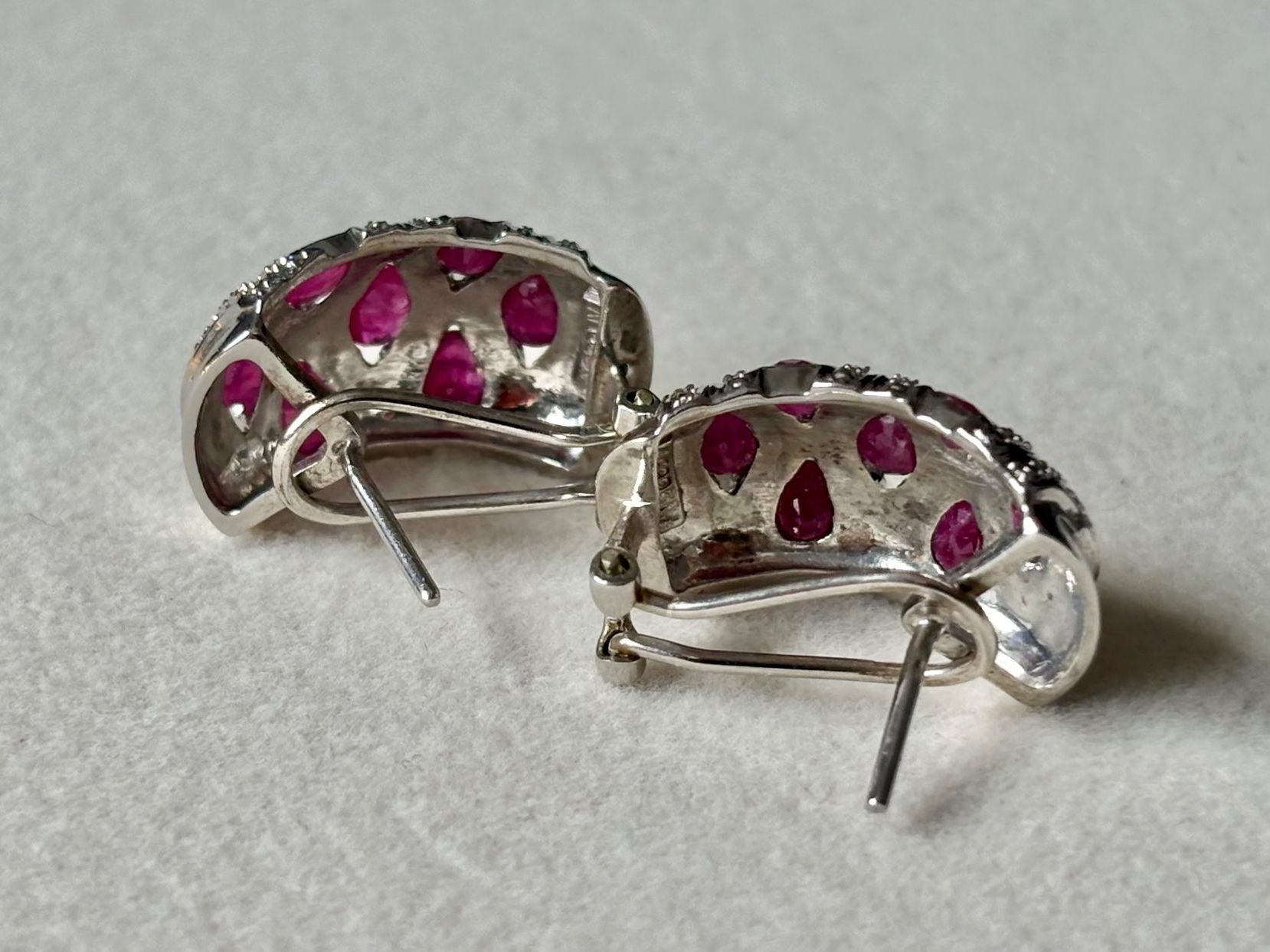 Boucles d'oreille: Rubin Creolen, Silber 925 – Neuf (Voir description) à Brugg AG par lau_9rvy 1