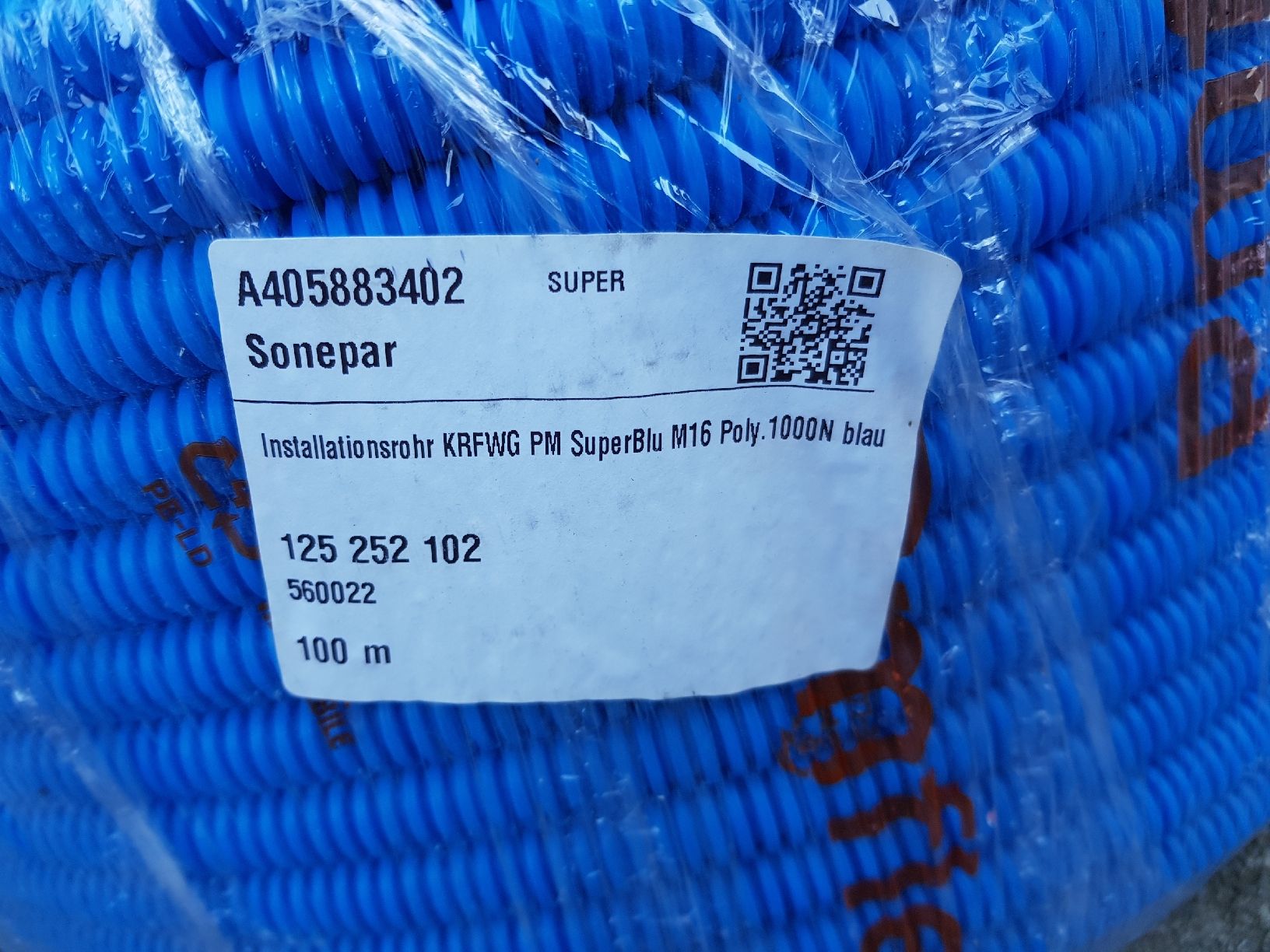 Tubi & Tubi flessibili: Installationsrohr Pmflex SuperBlu M16 100m blau neu – Usato da Brunnadern venduto da p..... 1
