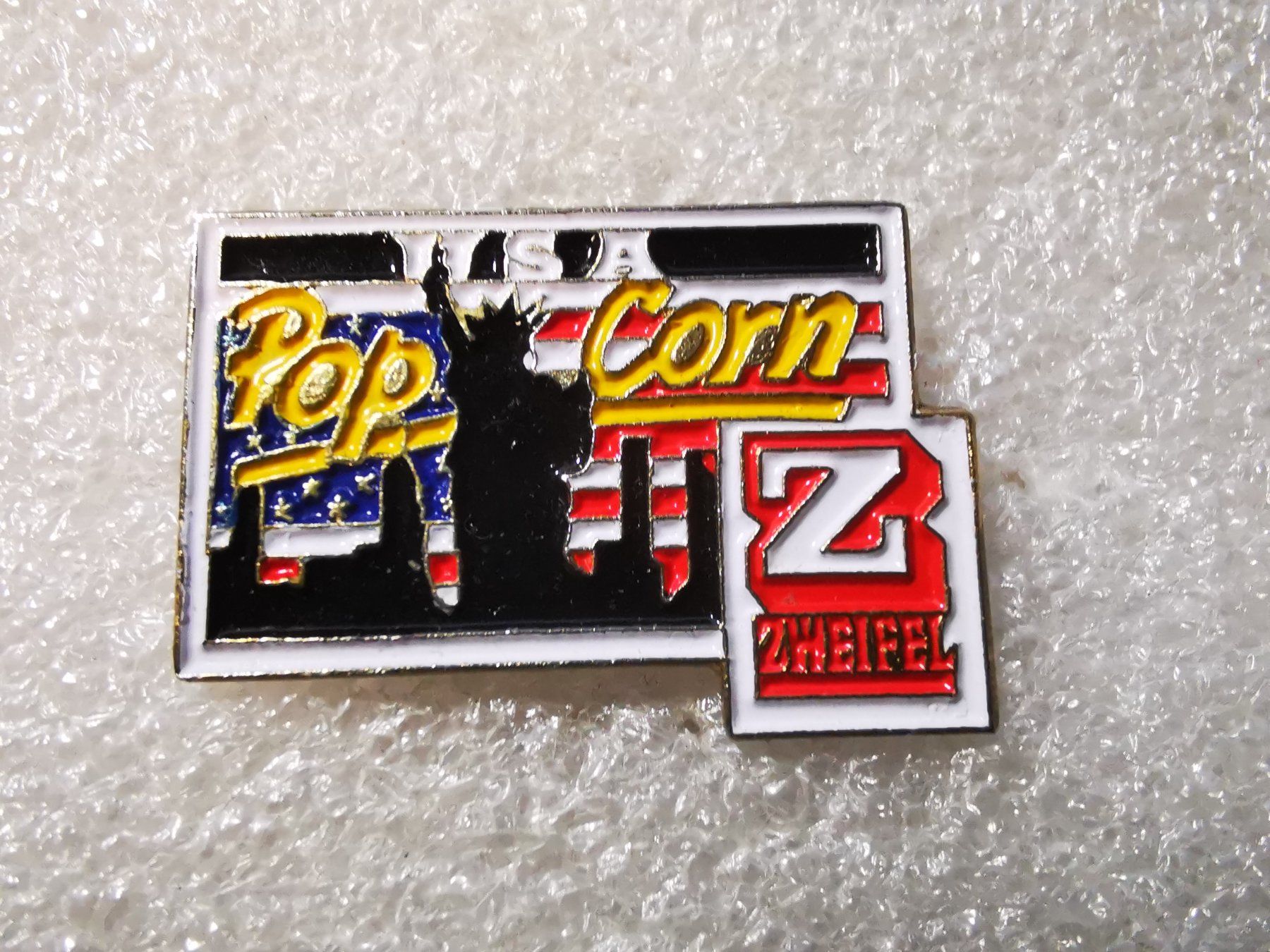 Placchette & Badge: Ansteckpin 21: Zweifel Pop Corn – Usato da Oppligen venduto da Pin-Fall-Shop