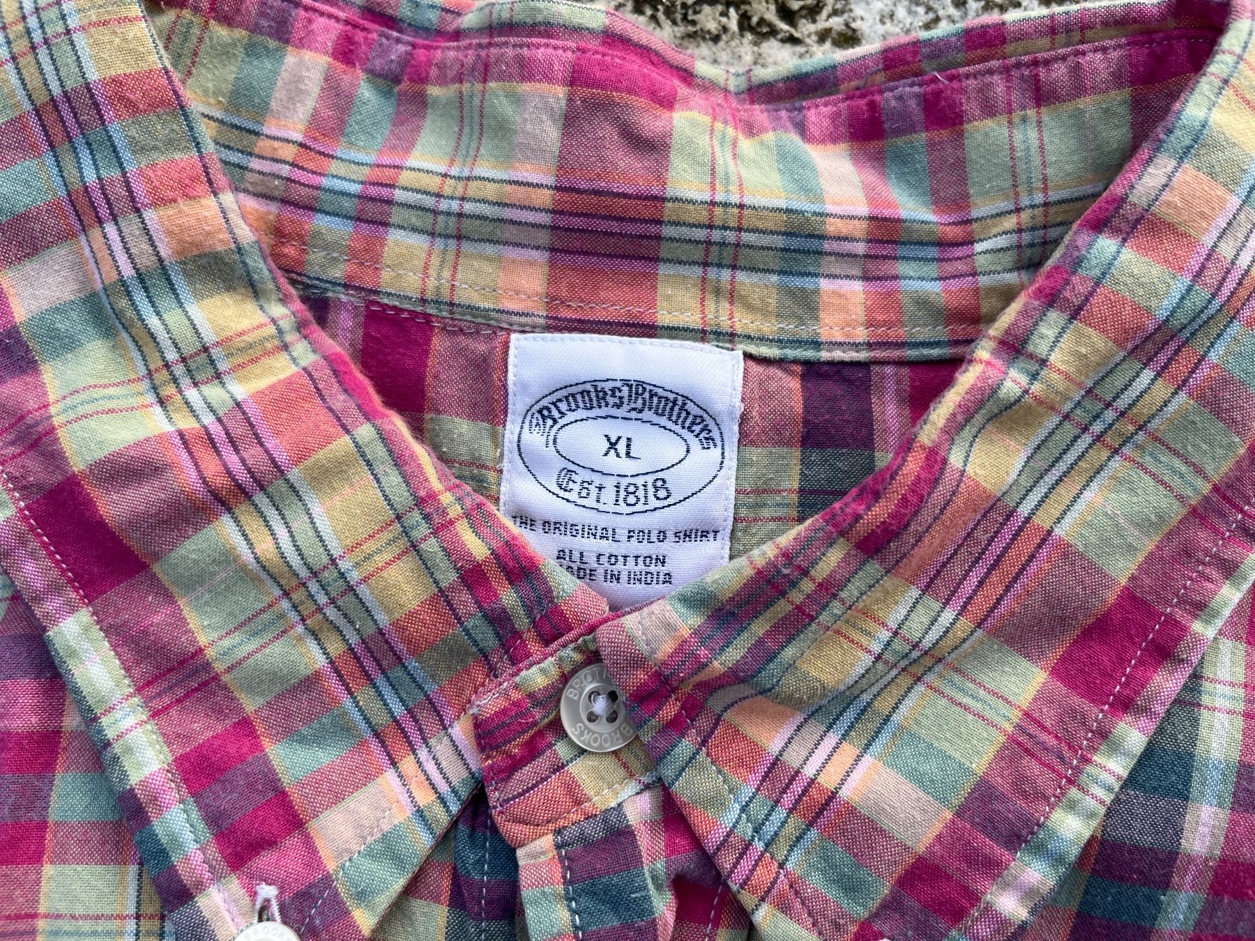 Camicie: Brooks Brothers Hemd Madras Vintage ab 1.- – Usato da Bottmingen venduto da Puffsack 1