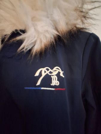 Veste équitation hiver Pénélope Leprevost  bleue marin