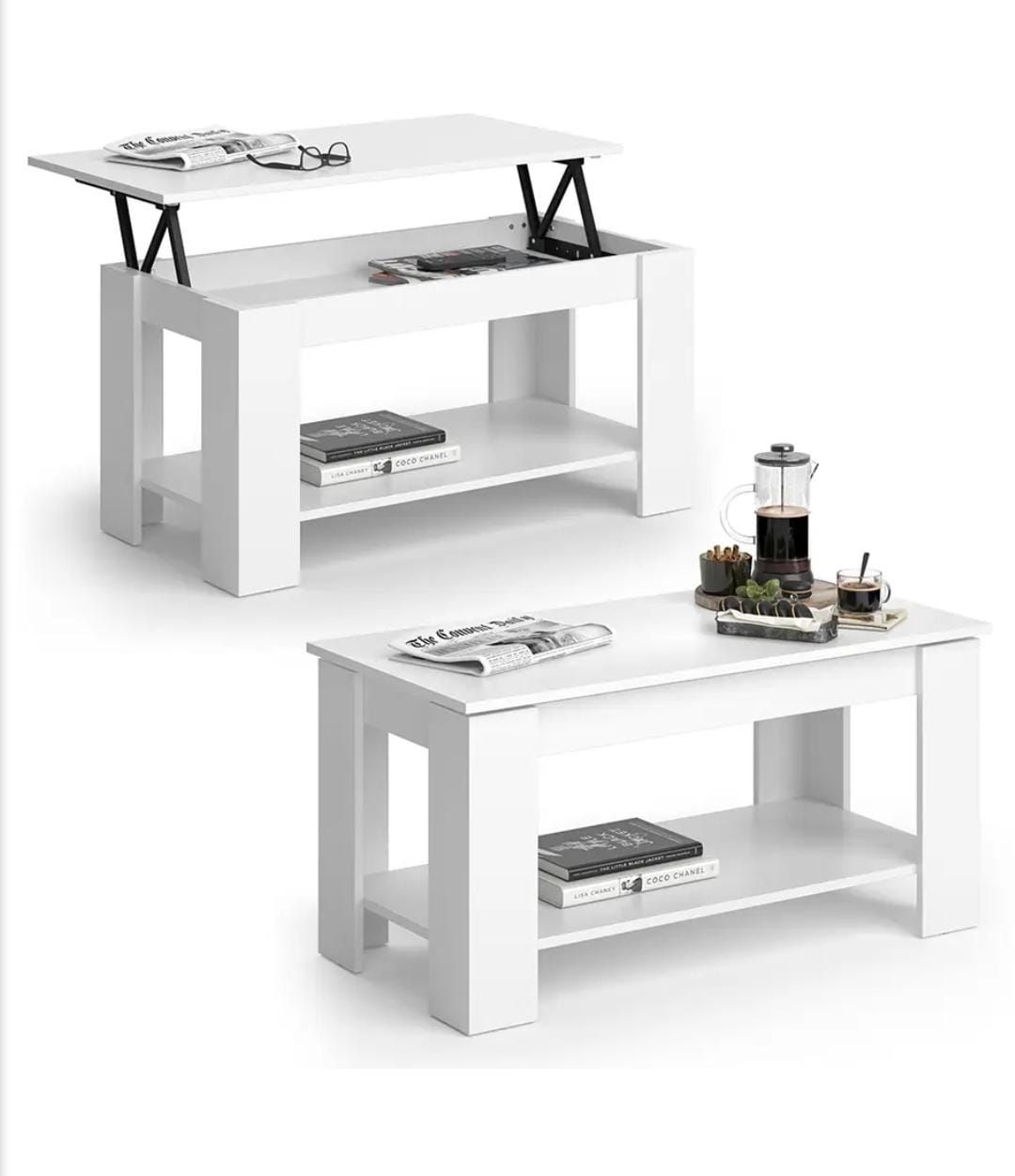 Tische: Coffee Table White Lift Top Used – Neu und originalverpackt aus Effretikon von MrsMrRabbit 1