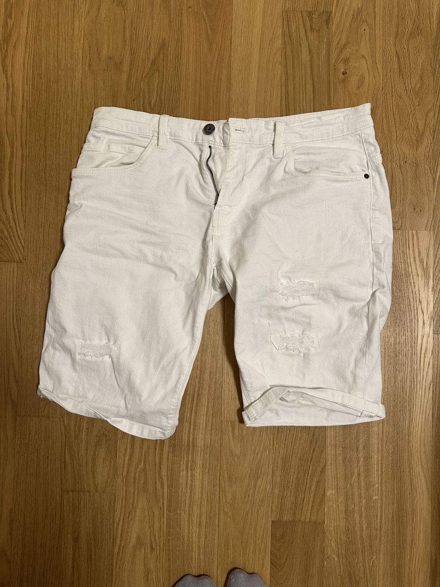 Pantaloni: INDICODE Herren Shorts, weiss, Gr. XL, Sommer – Usato da Lufingen venduto da ott_r59k