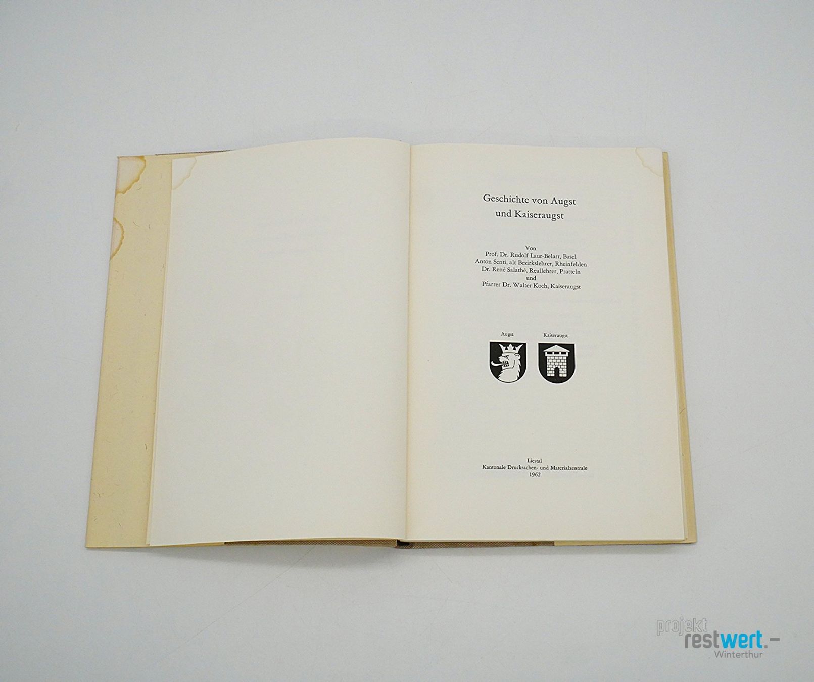 Libri: PROF.DR.RUDOLFLAUR-BELART / Geschichte von Augst – Usato da Winterthur venduto da Restwert_Winterthur 7