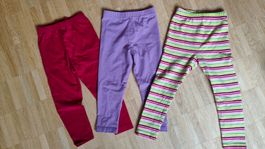 3Stk. Leggins (GOTS / Oeko Tex) (Gr. 92/98)