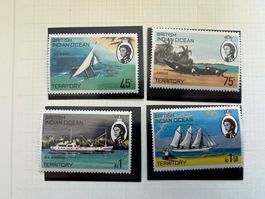 british Indian Ocean Ter. Satz Schiffe 1970 **   (4223)