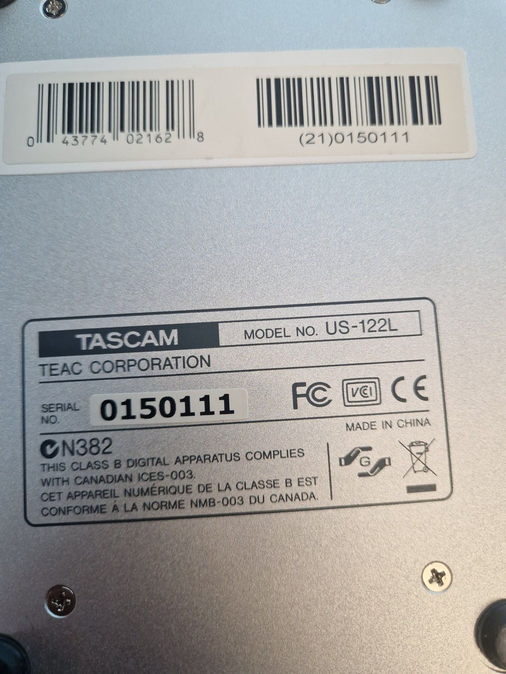 Attrezzatura per studi di registrazione: Tascam USB2.0 Audio/MIDI Interface – Usato da Wegenstetten venduto da Marcus2222 1
