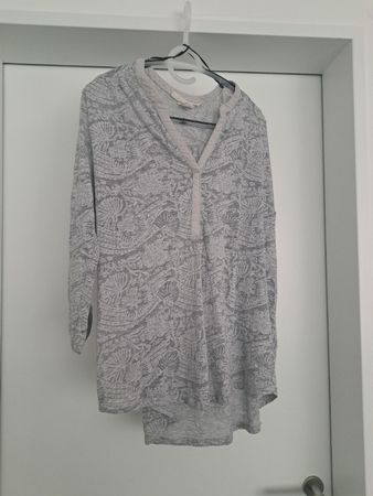 H&M Bluse Grau Muster Grösse XL, gebraucht