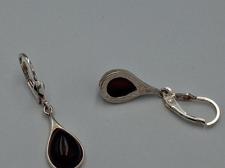 Orecchini pendenti & Orecchini a lobo: Bernstein Ohrhänger 925 Sterling Silber Tropfen – Nuovo e nell'imballaggio originale da Heiligkreuzsteinach venduto da schmucktime 6