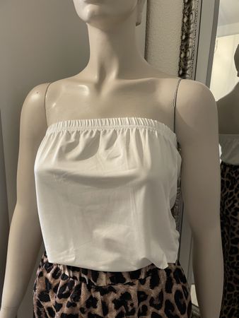 Weisses Bandeau Top Gr. S - perfekt für den Sommer!