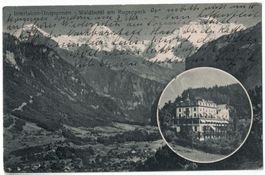 Interlaken-Unspunnen, Waldhotel am Rugenpark, gelaufen 1925
