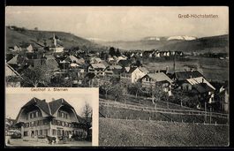 AK Groß-Höchstetten, Gasthof zum Sternen, Ortsansicht