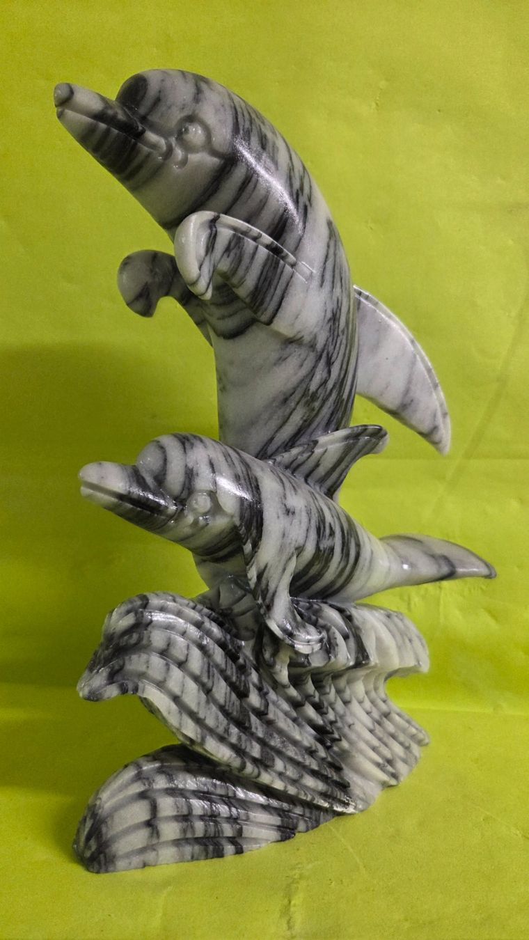 Sculture & Statue: Delfine 30cm aus Marmor – Nuovo (secondo la descrizione) da Roggliswil venduto da Mabelco 1
