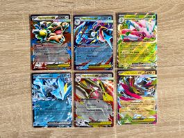 Konvolut 6 EX Pokémonkarten EN