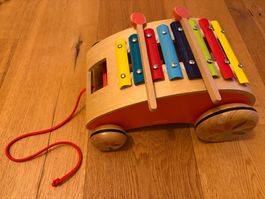 Janod Xylofon-Spielzeugauto aus Holz