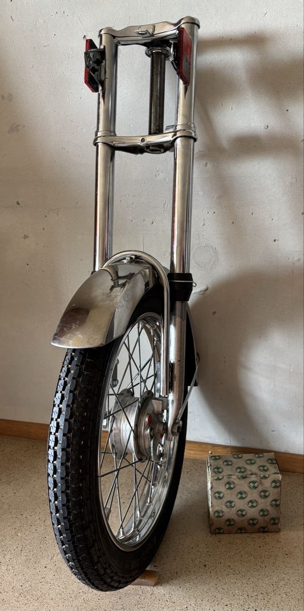 Puch Ciclomotori: Puch Maxi CHOPPER Gabel mit NOS Speichenfelge – Usato da Gerlafingen venduto da alpenbrevet