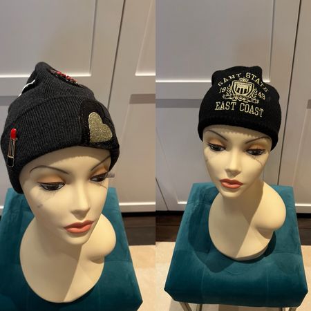 2 Beanies von Gant und Regina Cashmere/Wolle