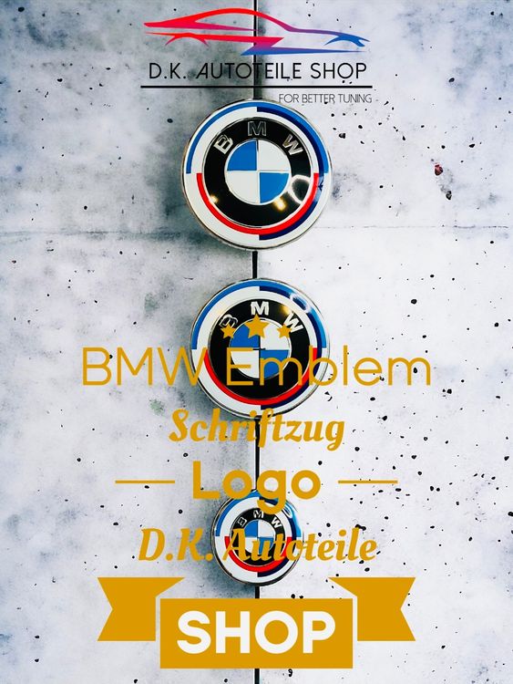 BMW Lenkrad Emblem 45mm - Original Logo Aufkleber Für Mittelteil Des Lenkrads