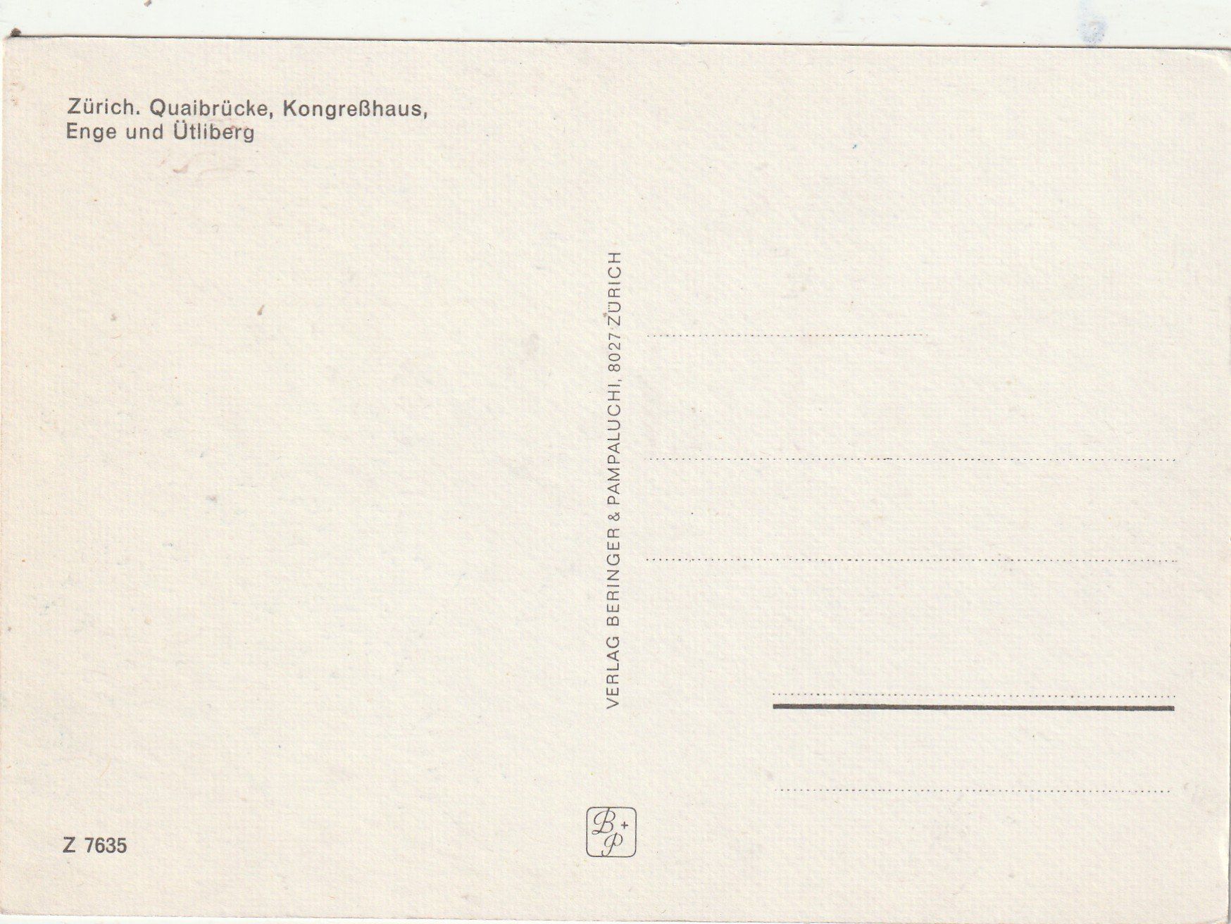 Cartes postales: Zürich Quaibrücke – D'occasion à Lumbrein par made02 1