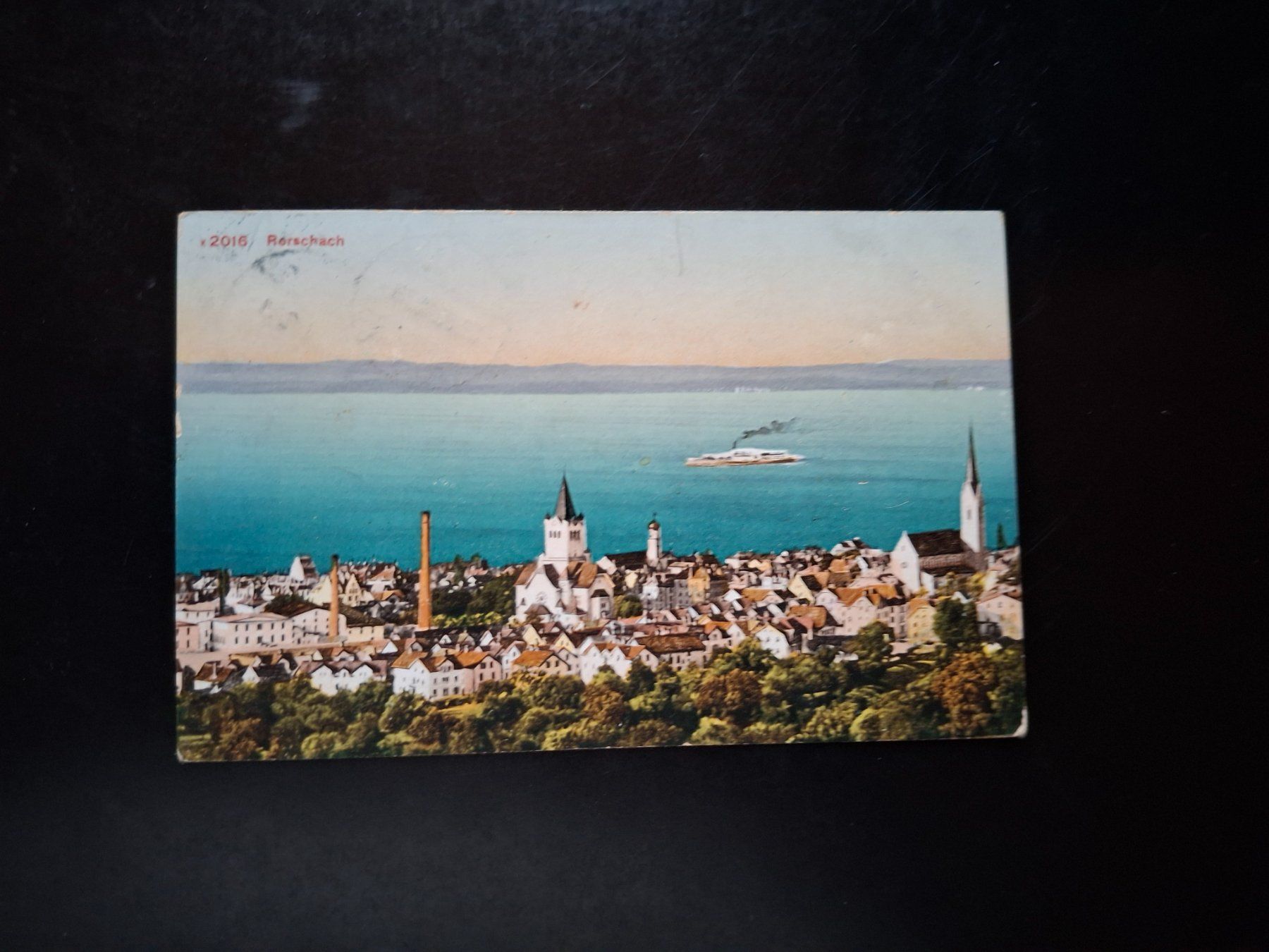 Cartoline postali: Ansichtskarte Rorschach am Bodensee gelaufen 1911 – Usato da Kreuzlingen venduto da Gastra