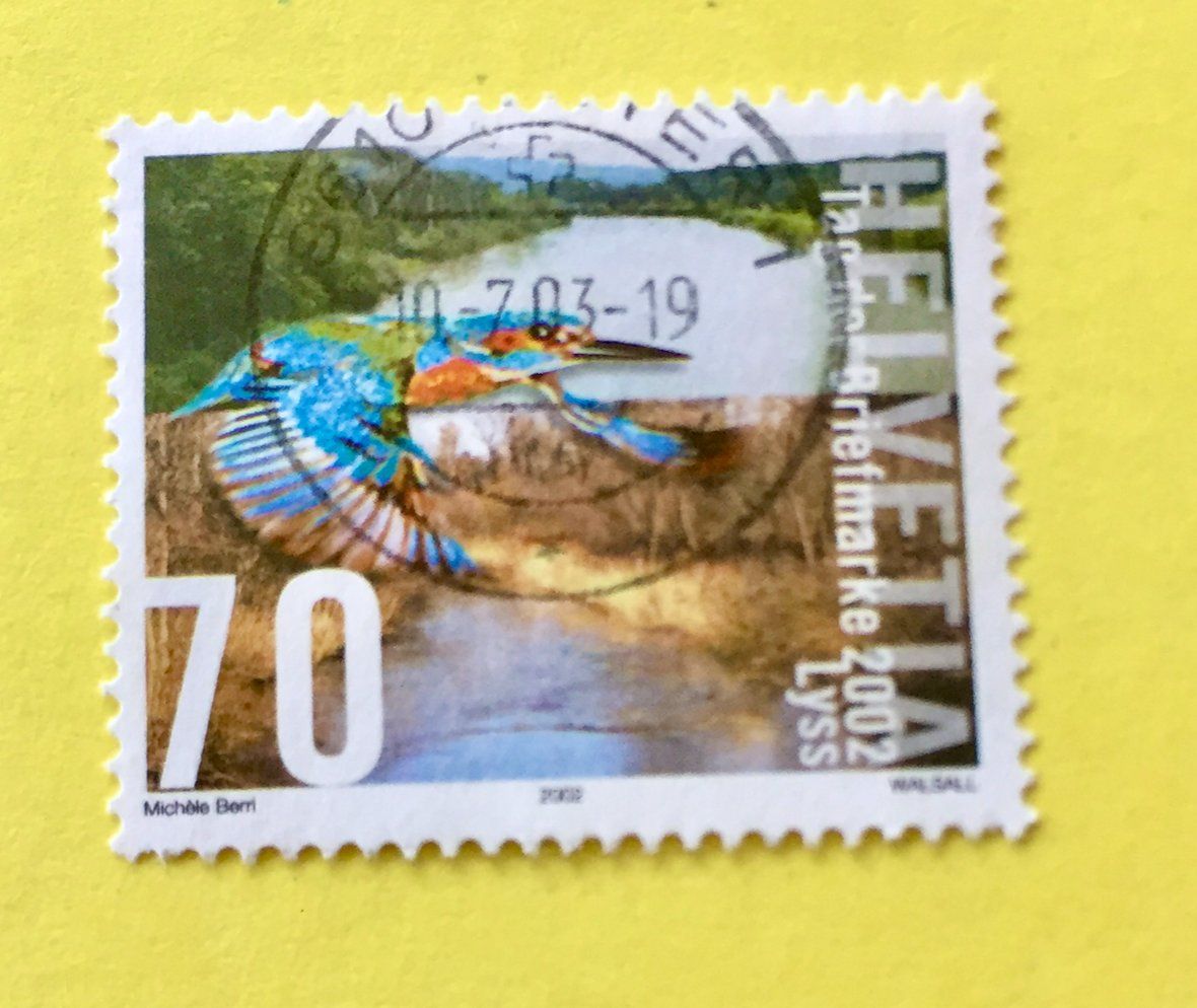 Tutti i francobolli: Nr.1071 Eisvogel  GESTEMPELT 2002 Uster – Usato da Aarau venduto da Billa007