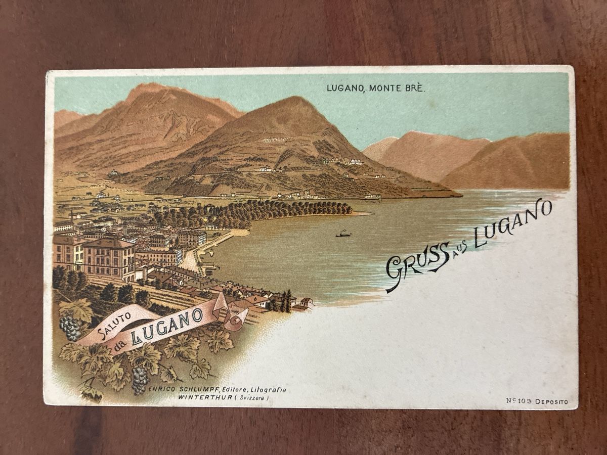 Ansichtskarten: 11 Ansichtskarten Schweiz von Lugano TI – Gebraucht aus Oftringen von Cla.vD.74