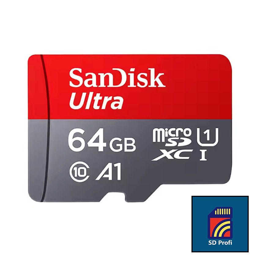 Sandisk Schede di memoria: SanDisk MicroSD 64 GB Ultra – Nuovo e nell'imballaggio originale da Basel venduto da sd-profi