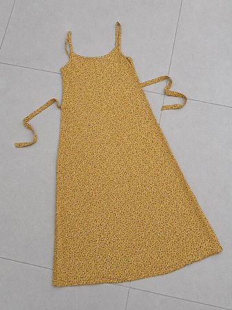 Midi Sommerkleid Gelb Gr. XS NEW