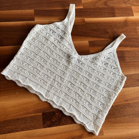 Stricktop von Mentha & Chocolate – Weiss – Grösse M
