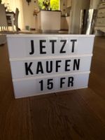 Coole Leuchtreklame mit Buchstaben zum selber gestalten.