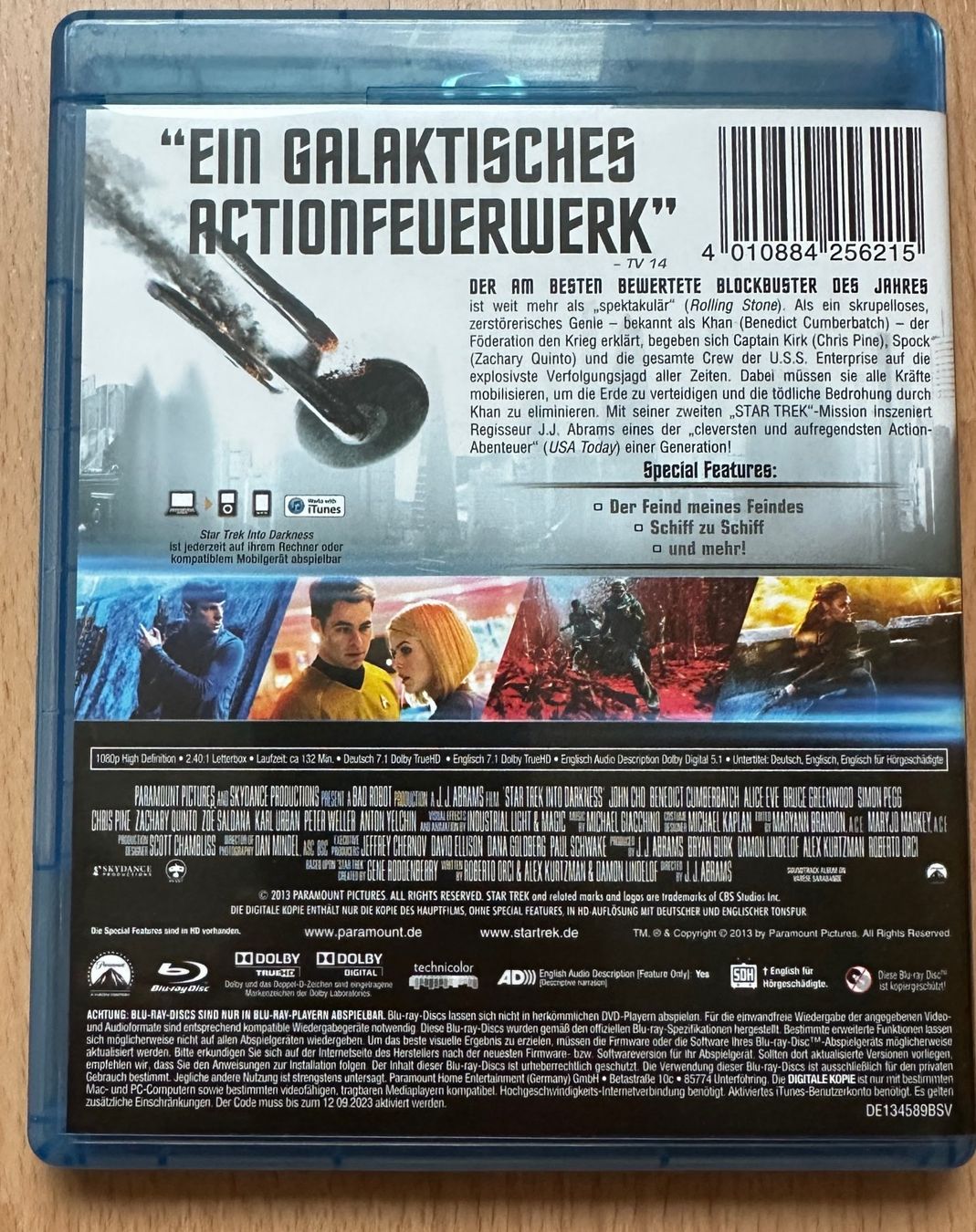 Tutti i DVDs: Star Trek Into Darkness Blu-ray + Digital Copy inkl. Versand – Usato da Meinisberg venduto da Steiner31 1
