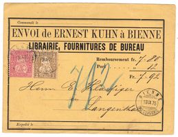 Document de Bienne pour Langenthal le 13.IX.75