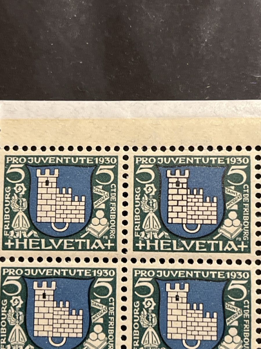 Alle Briefmarken: Pro Juventute 1930 5Rp Abarten im Halbbogen postfrisch – Neu (gemäss Beschreibung) aus Eppstein Vockenhausen von hightech11 3
