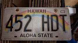Auto Nummernschild Hawaii USA