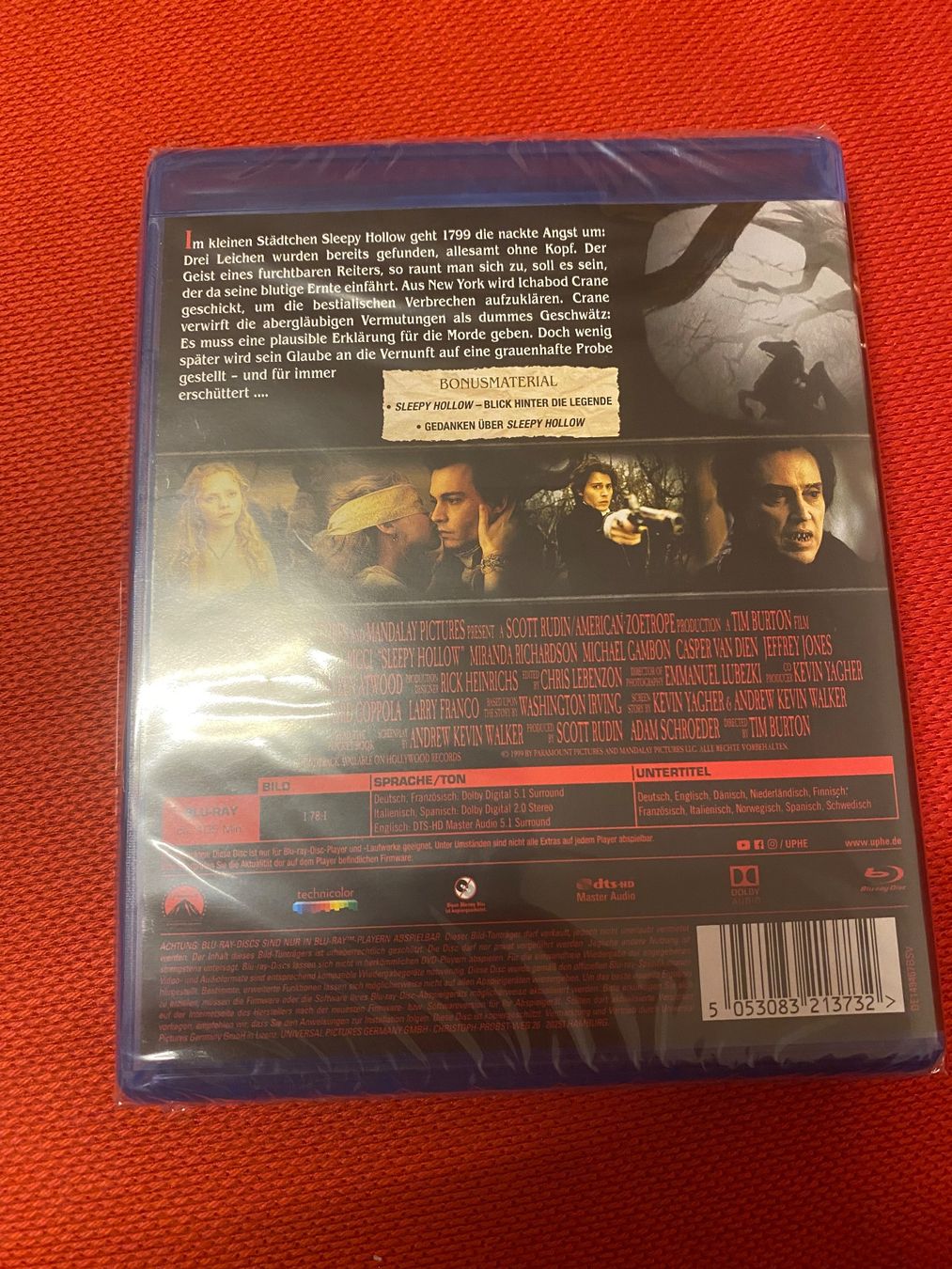 Tutti i DVDs: Sleepy Hollow - Blu-ray - Top Zustand – Nuovo e nell'imballaggio originale da Einsiedeln venduto da Penguin_Holmes 1