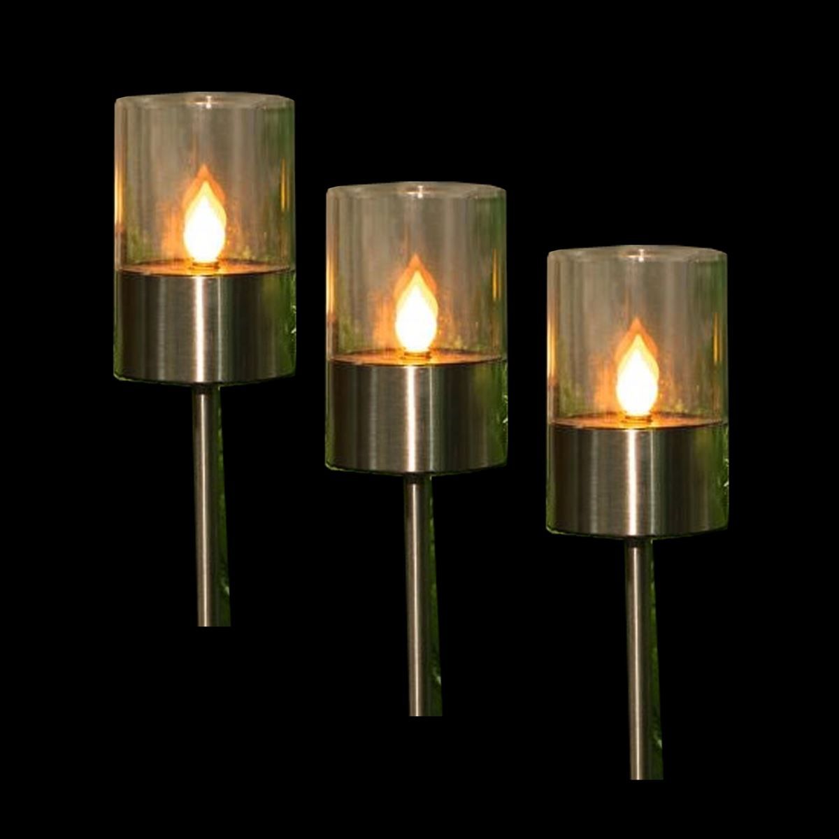 Altro in Decorazioni & Accessori: Solar Windlicht / Fackel LED, Set 3 Stk – Nuovo e nell'imballaggio originale da Wettingen venduto da Swala 1
