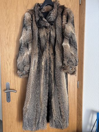 Winter warmer! Edler Vintage Pelzmantel, Wüstenfuss