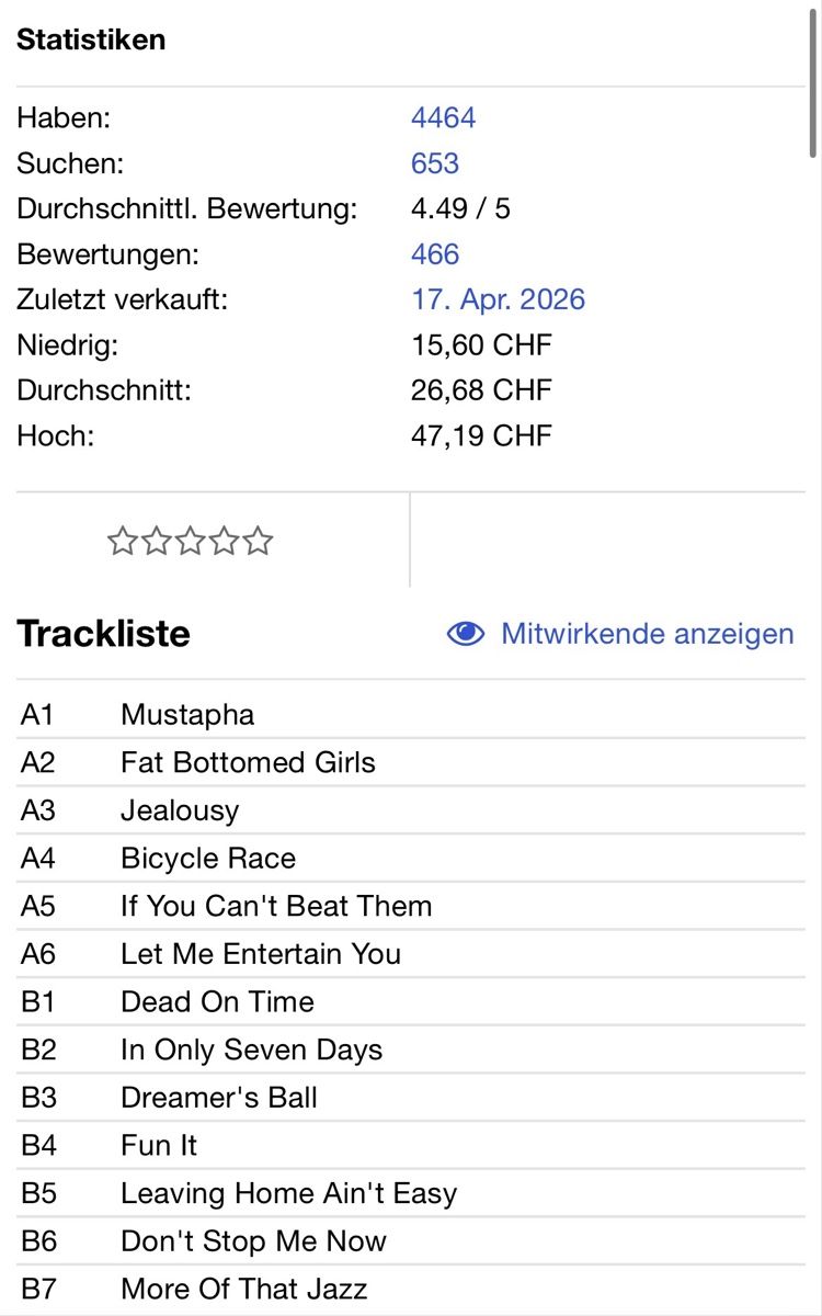 Dischi in vinile: Queen Queen Queen Queen. 2015 – Nuovo (secondo la descrizione) da Faulensee venduto da Mizuno06 7